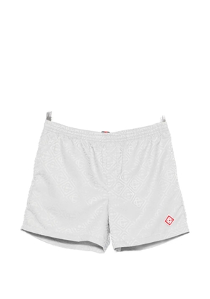 Casablanca monogram-jacquard logo swim shorts - Grey