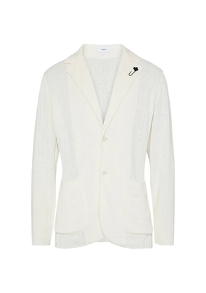 Lardini notched-lapel single-breasted blazer - Neutrals
