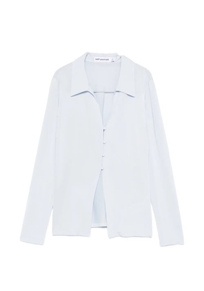 Self-Portrait long-sleeve shirt - Blue