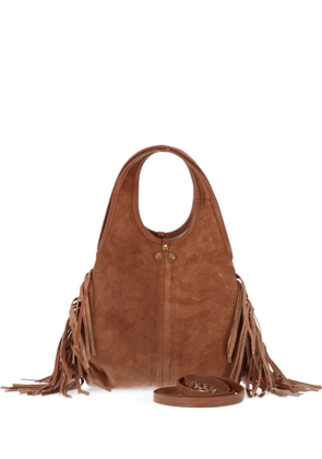 Jérôme Dreyfuss Paco S fringe tote bag - Brown