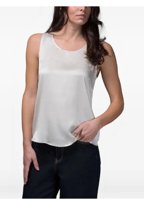 Moorer Clarion-Skr wide-shoulder tank top - White