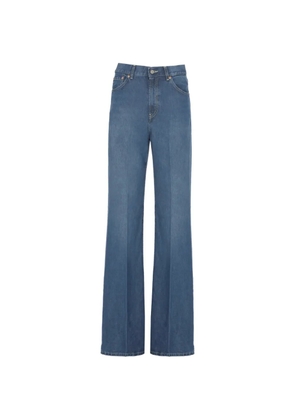 DONDUP high-waisted wide-leg jeans - Blue