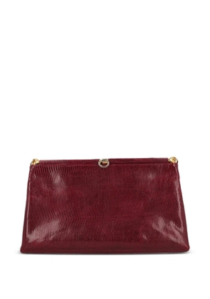 Jacques Saint Just Vintage lizard-effect clutch bag - Red