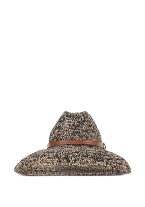 IBELIV leather-belt hat - Neutrals