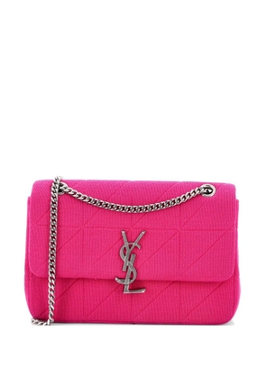 Saint Laurent Pre-Owned Jamie Flap Bag Quilted Jersey Medium shoulder bag - Pink