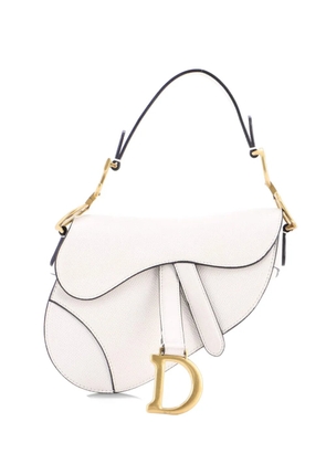 Christian Dior Pre-Owned Saddle Handbag Leather Mini shoulder bag - Neutrals