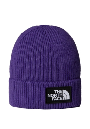 The North Face Logo Box beanie hat - Purple