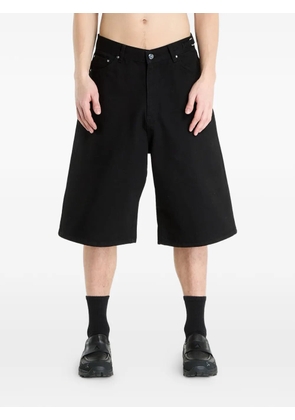 HELIOT EMIL fence denim shorts - Black