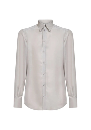 Dolce & Gabbana button-placket long-sleeve shirt - Grey