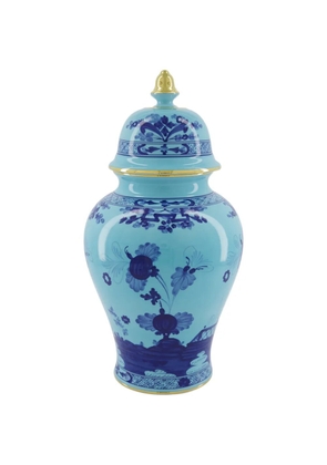 GINORI 1735 covered floral vase - Blue