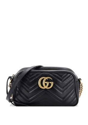 Gucci Pre-Owned GG Marmont Shoulder Bag Matelasse Leather Small crossbody bag - Black