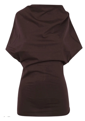 Rick Owens draped blouse - Brown