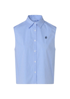 CONTE OF FLORENCE striped sleeveless top - Blue