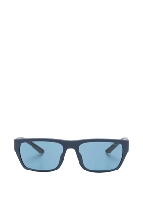 Emporio Armani rectangle-frame sunglasses - Blue