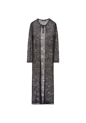 Fabiana Filippi tie-neck sequin-embellished cardigan - Black