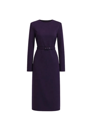 Liviana Conti Natalie belted midi dress - Purple