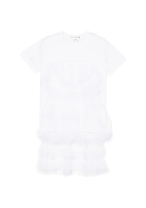 Comme Des Garçons Girl ruffled tulle T-shirt - White