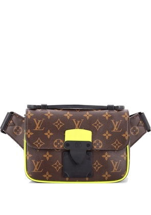 Louis Vuitton Pre-Owned S Lock Sling Bag Macassar Monogram Canvas belt bag - Brown