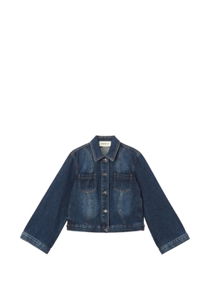 PortsPURE bell-sleeve denim jacket - Blue