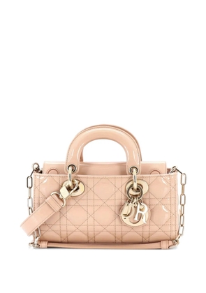 Christian Dior Pre-Owned Lady D-Joy Bag Cannage Quilt Patent Small shoulder bag - Neutrals