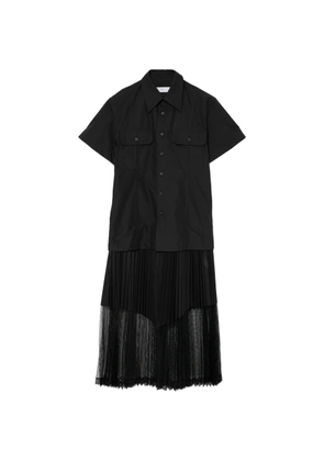 Toga Typewriter mesh dress - Black