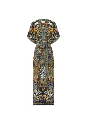 Camilla Feline folklore dress - Black