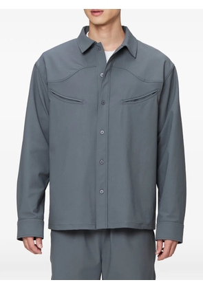 Off Duty chest-pocket western shirt - Black