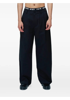 Off Duty pleated trousers - Black