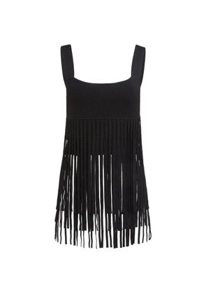 Toccin Amaris fringed tank top - Black