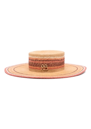 Ruslan Baginskiy wide-brim fedora hat - Neutrals