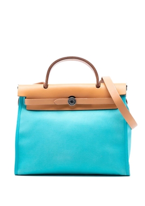 Hermès Pre-Owned 2012 Toile Herbag Zip 31 satchel - Blue