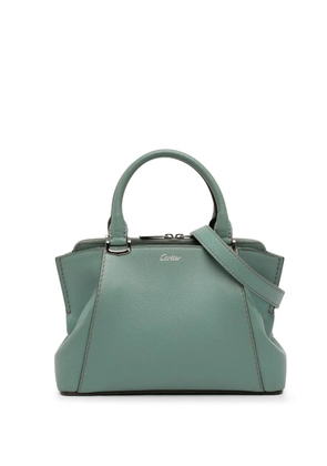 Cartier 2000-2025 Small Leather C De Cartier satchel - Green