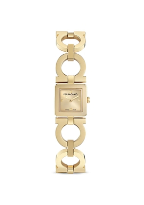 Ferragamo Double Gancini 19mm watch - Gold
