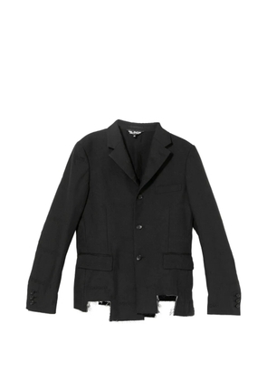 Black Comme Des Garçons embroidered cut-out blazer