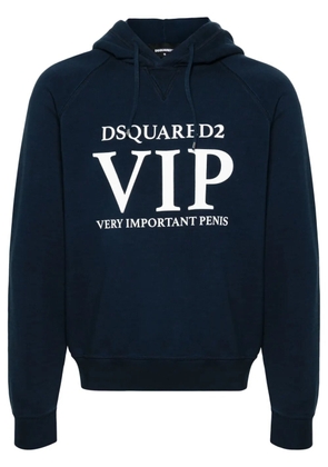 DSQUARED2 Vip Cool raglan hoodie - Blue