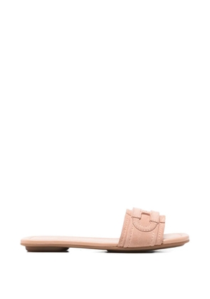 Hogan logo-detail sandals - Neutrals
