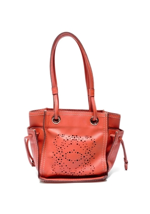 Loewe Pre-Owned 2000s Anagram punching shoulder bag - Orange