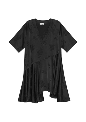 GANNI V-neck dress - Black