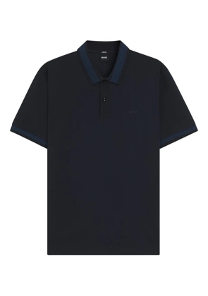 BOSS panelled polo shirt - Blue