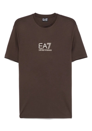 Ea7 Emporio Armani jersey crew-neck T-shirt - Brown