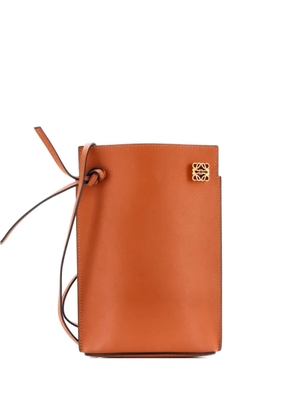 Loewe Pre-Owned Dice Pocket Leather crossbody bag - Brown