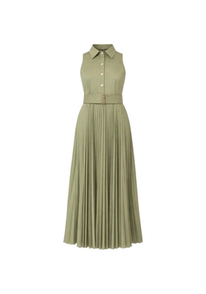 LIU JO pleated midi dress - Green