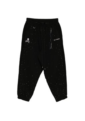 Mastermind World logo crystal-embellished track pants - Black