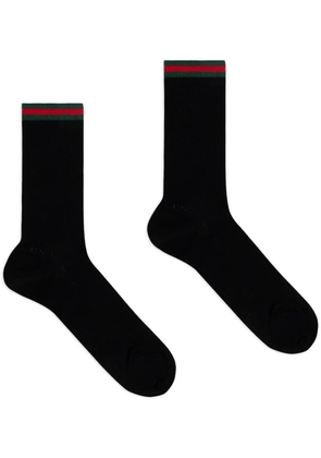 Gucci web-striped cotton-blend socks - Black