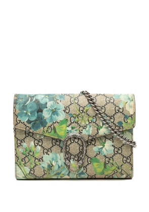 Gucci Pre-Owned 2016-2025 GG Supreme Blooms Dionysus Wallet on Chain crossbody bag - Brown