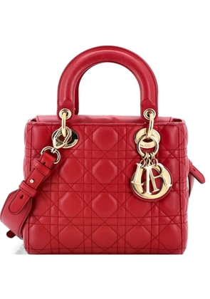 Christian Dior Pre-Owned My ABCDior Lady Dior Bag Cannage Quilt Leather Small satchel - Red