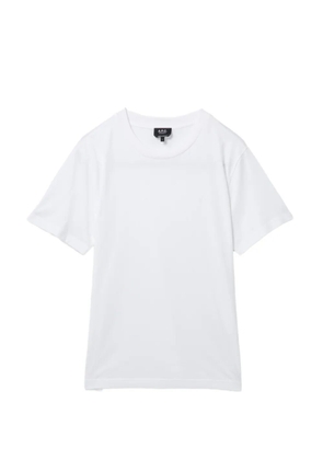 A.P.C. logo-embroidered round neck T-shirt - White