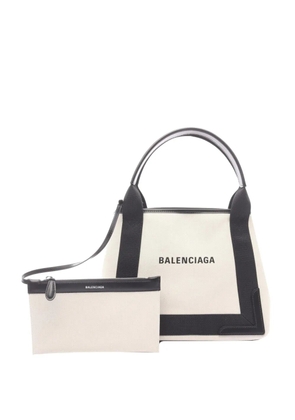 Balenciaga Pre-Owned 2010-2026 Canvas Navy Cabas S tote bag - Brown