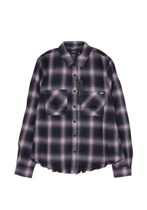 AMIRI plaid-check shirt - Purple
