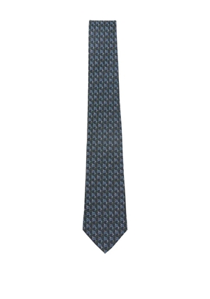 Gucci monogram tie - Blue